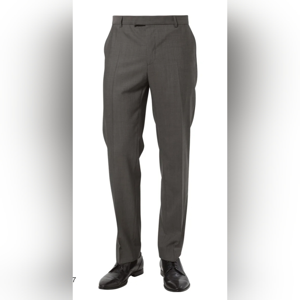 STRELLSON* Men's James career work dress gray heathered trousers
